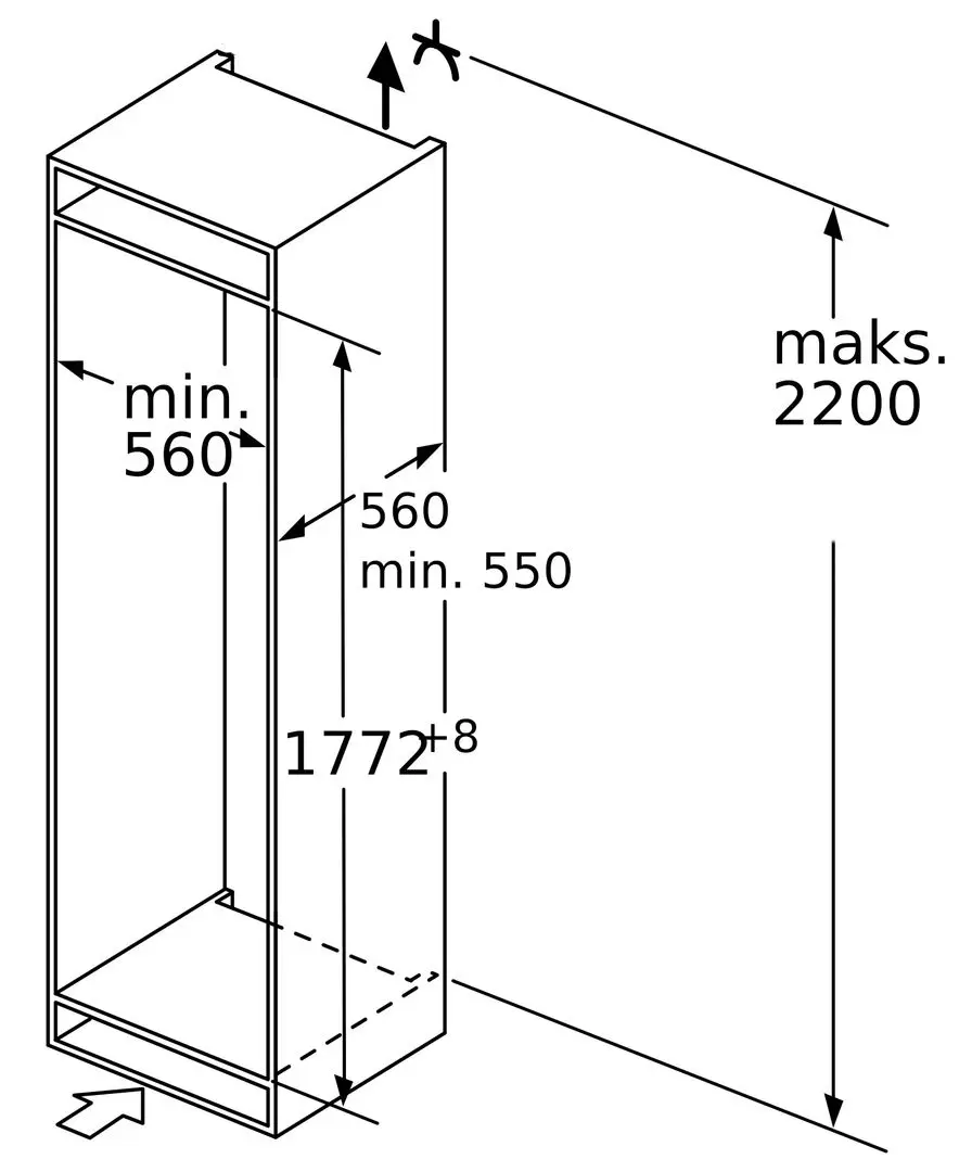 Frigider incorporabil Bosch KIL82AFF0 (White)