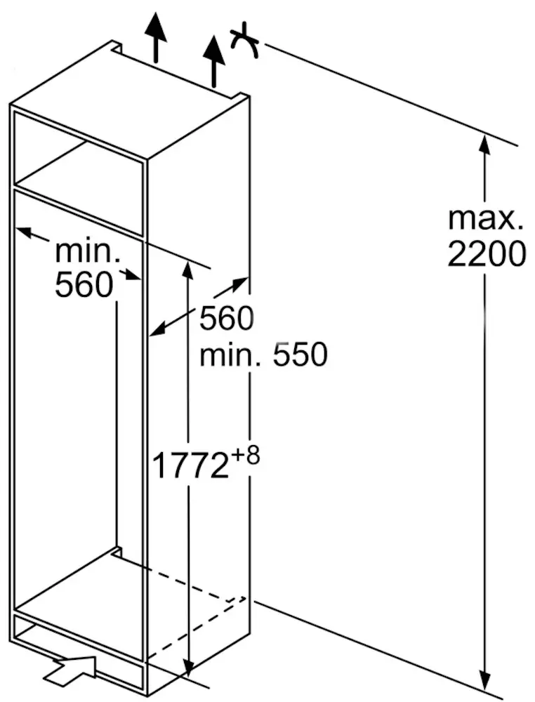 Встраиваемый холодильник Bosch Series 4 KIR81VFE0 (White) - 5