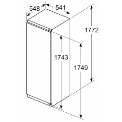 Встраиваемый холодильник Bosch Series 4 KIR81VFE0 (White) Thumb