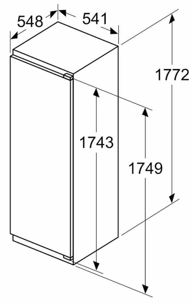 Встраиваемый холодильник Bosch Series 4 KIR81VFE0 (White) - 6