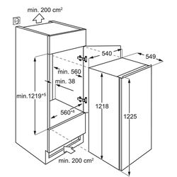 Frigider incorporabil Elecrolux LFB3AE12S (White) Thumb