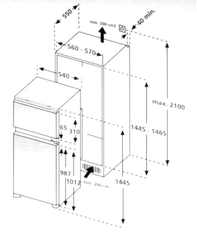 Frigider incorporabil Finlux FXN 2610 (White)