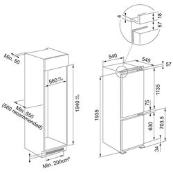 Frigider incorporabil Franke Mythos FCB 360 TNF NE E (White) Thumb