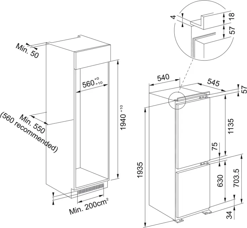 Frigider incorporabil Franke Mythos FCB 360 V NE D (White)