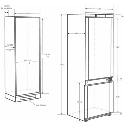 Frigider incorporabil Haier HBW5518E Thumb