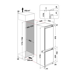 Встраиваемый холодильник Hotpoint-Ariston HAC18D041 (White) Thumb