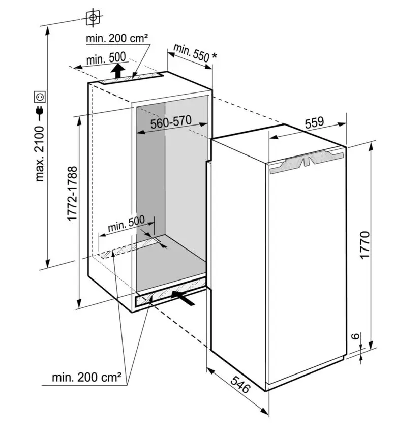 Встраиваемый холодильник Liebherr IRe Pure 5100