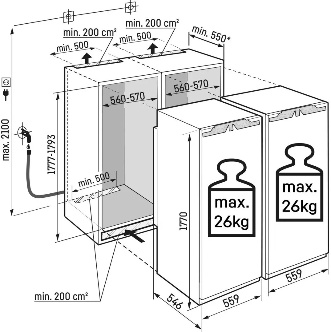 Встраиваемый холодильник Liebherr IXRFA 5175 (White)