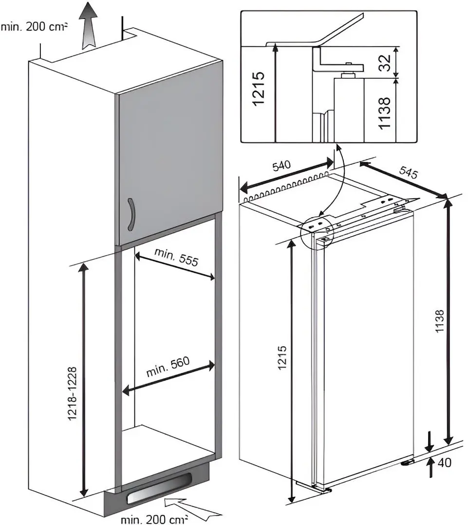 Frigider incorporabil Teka Total RSR 42250 FI EU (White) - 3