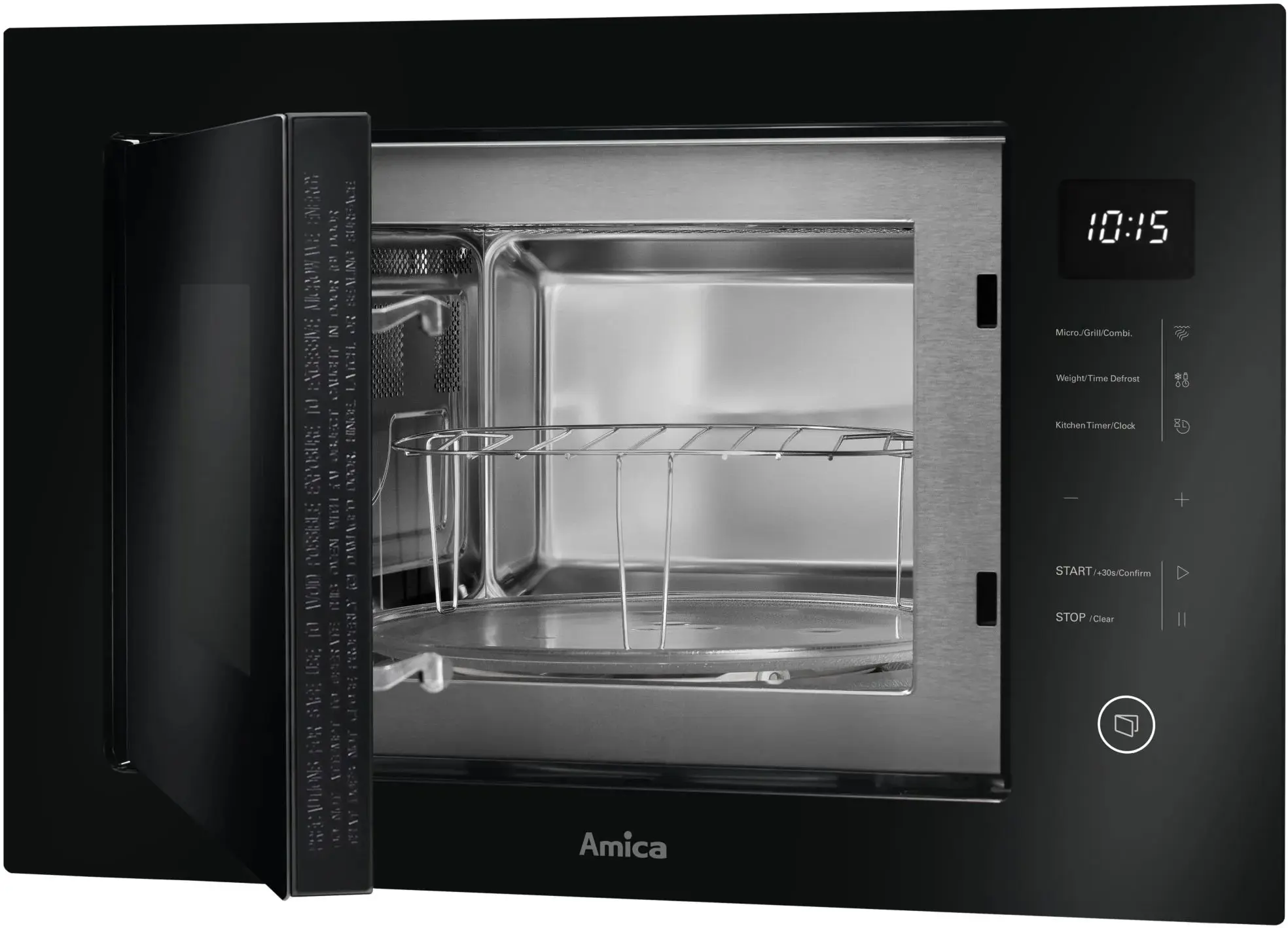 Cuptor cu microunde incorporabil Amica AMMB25E4SGB (Black) - 3