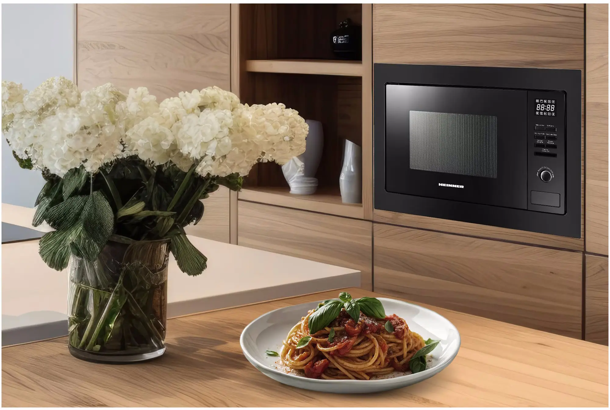 Встраиваемая микроволновая печь Heinner HMW-MDBI25GDBK (Black) - 3