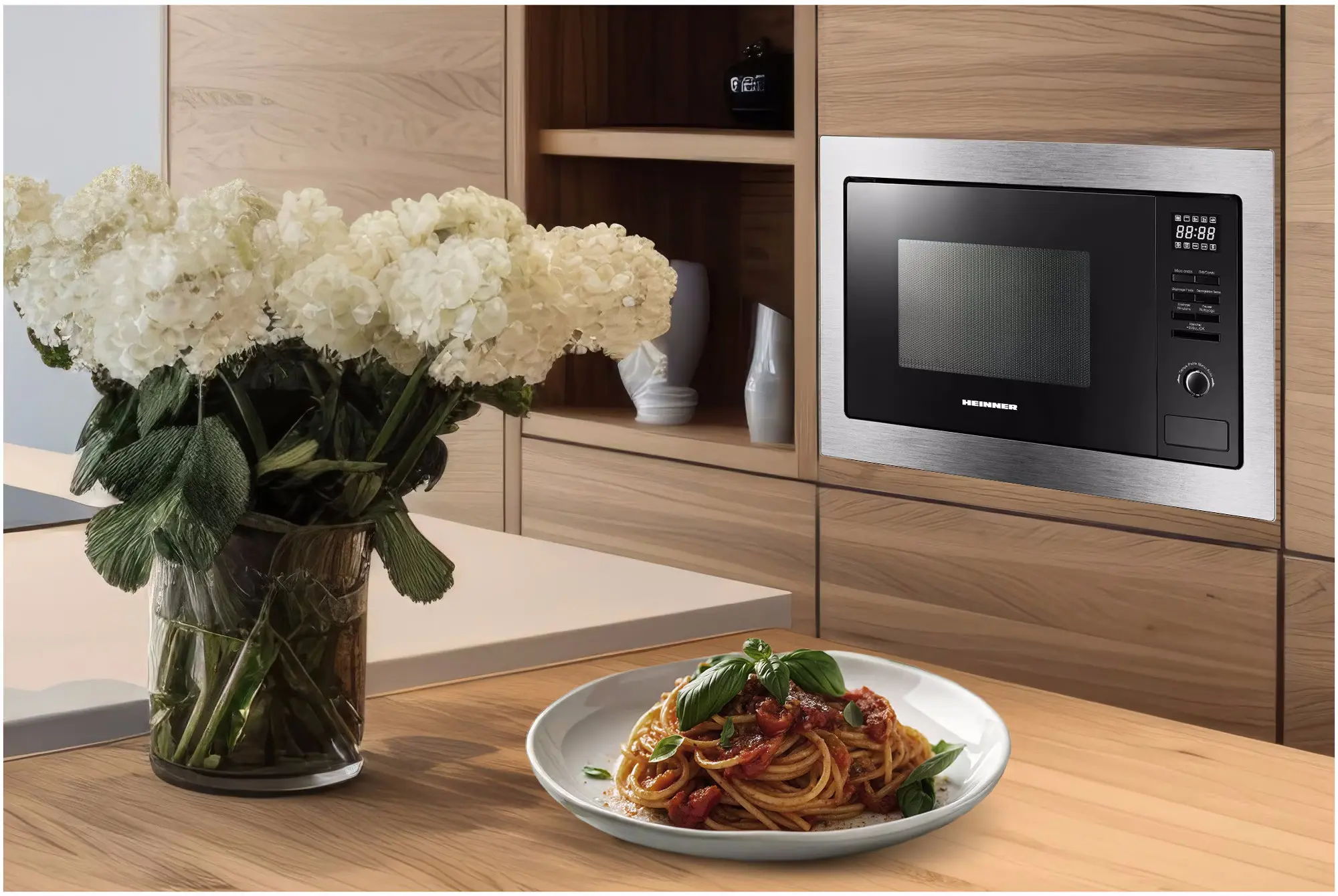 Cuptor cu microunde incorporabil Heinner HMW-MDBI25GDIX (Inox)