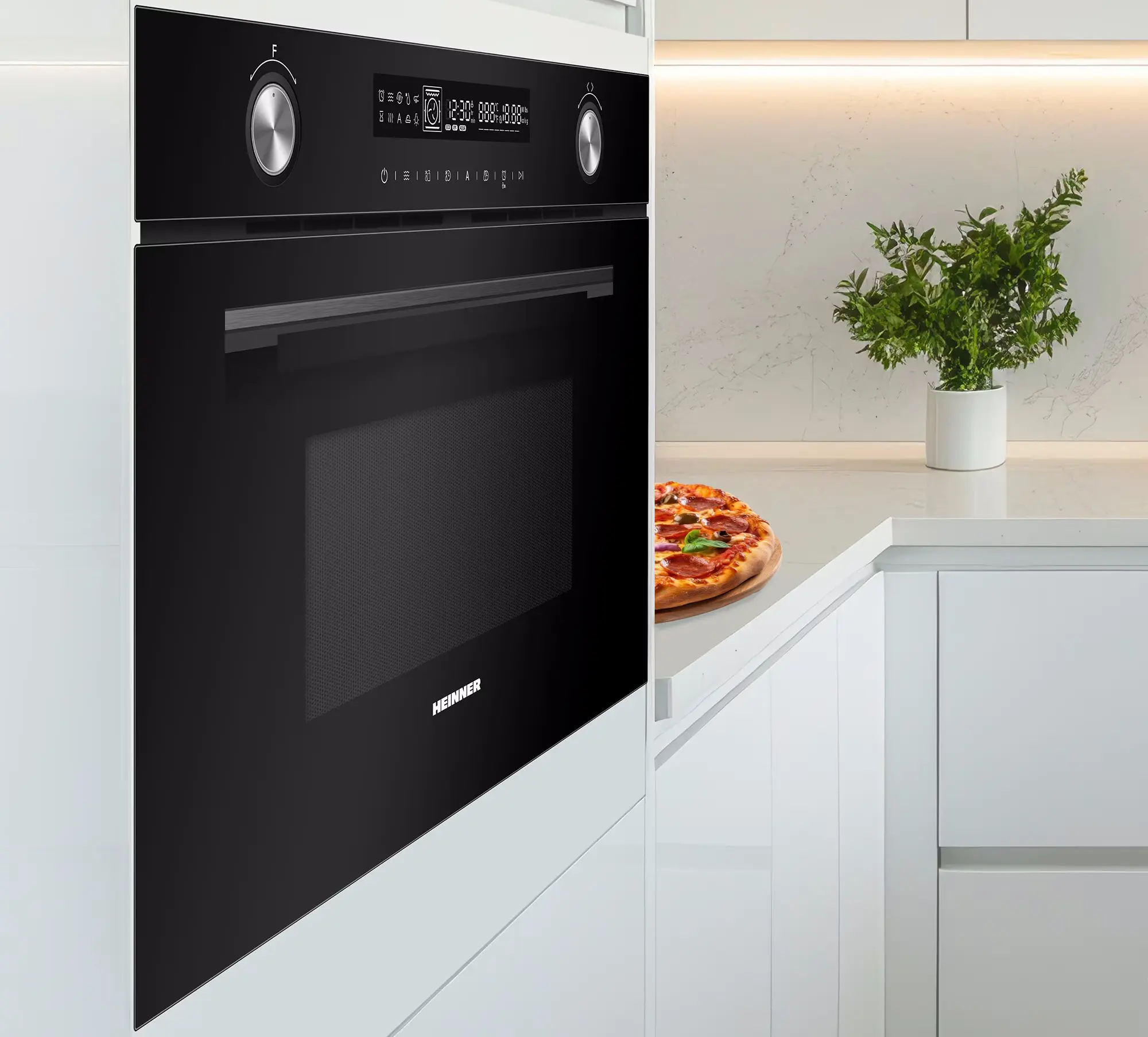 Cuptor cu microunde incorporabil Heinner HMW-MDBI34CTBK (Black)