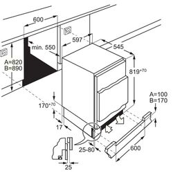 Camera de congelare incorporabila AEG ABB682F1AF (White) Thumb