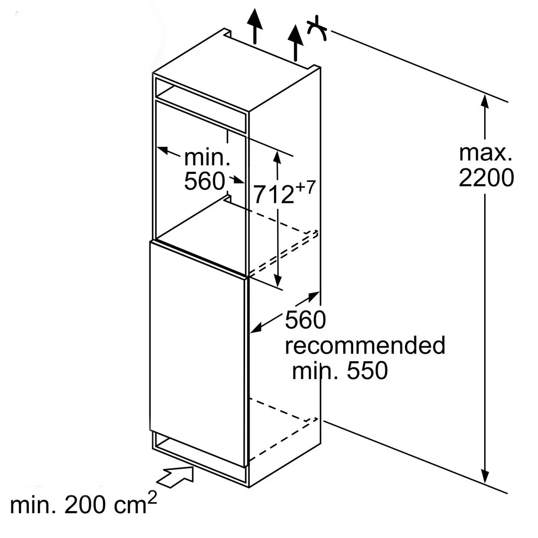 Встраиваемая морозильная камера  Bosch GIV11AFE0 (White)
