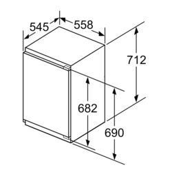 Встраиваемая морозильная камера  Bosch GIV11AFE0 (White) Thumb