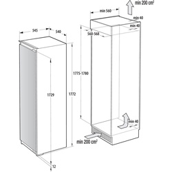 Встраиваемый морозильный шкаф Gorenje FNCI517E62WF (White) Thumb