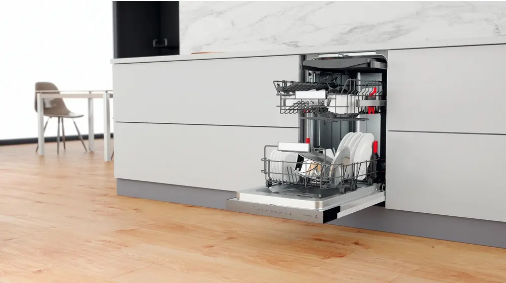 Masina de spalat vase semiincorporabila Whirlpool WSBO 3O34 PF X - 3