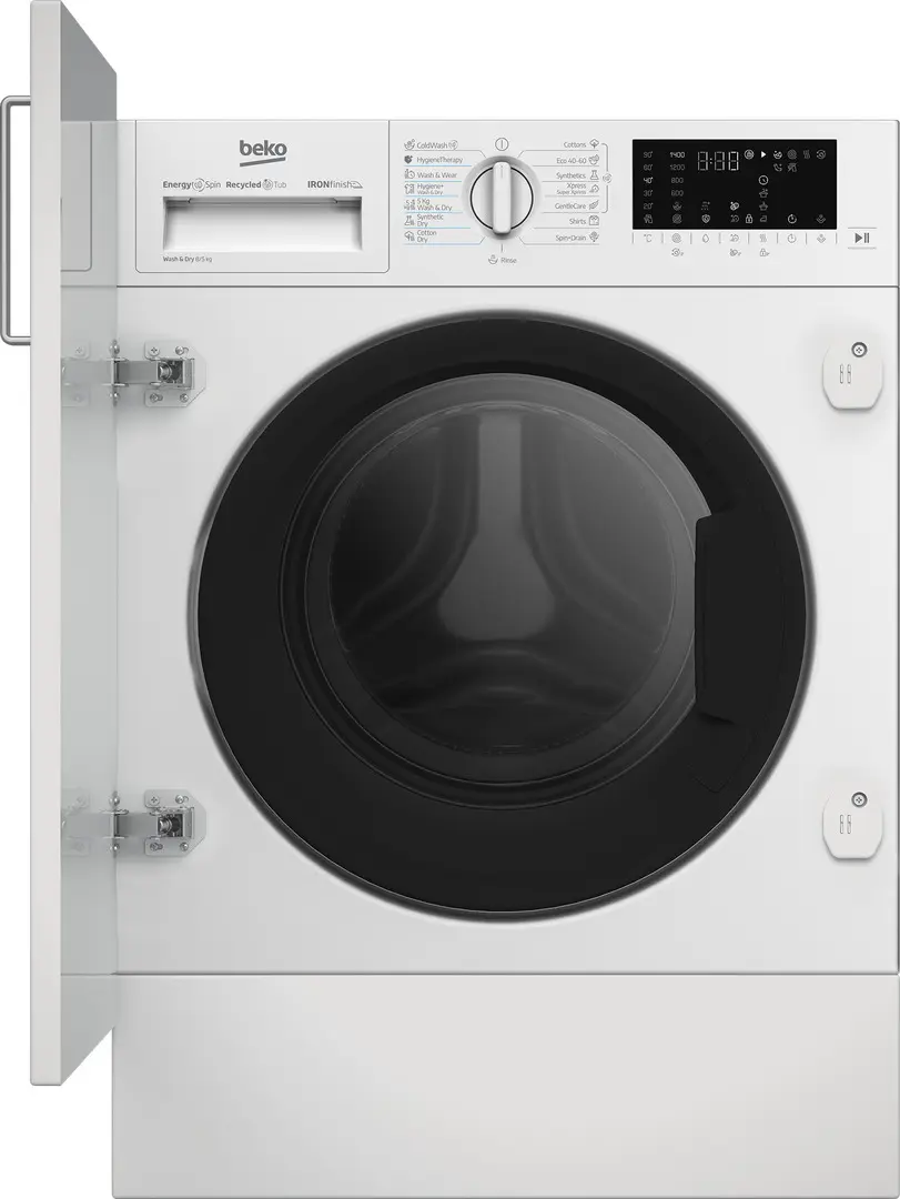 Встраиваемая стиральная машина с сушкой Beko B5DBT68547W (White)