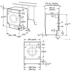 Masina de spalat incorporabila Bosch Serie 6 WIW24342EU (White) Thumb
