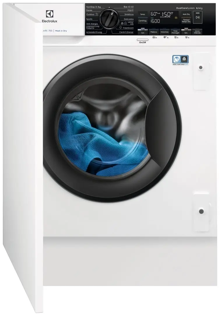 Mașină de spălat încorporată Electrolux EW7W368SI (White)