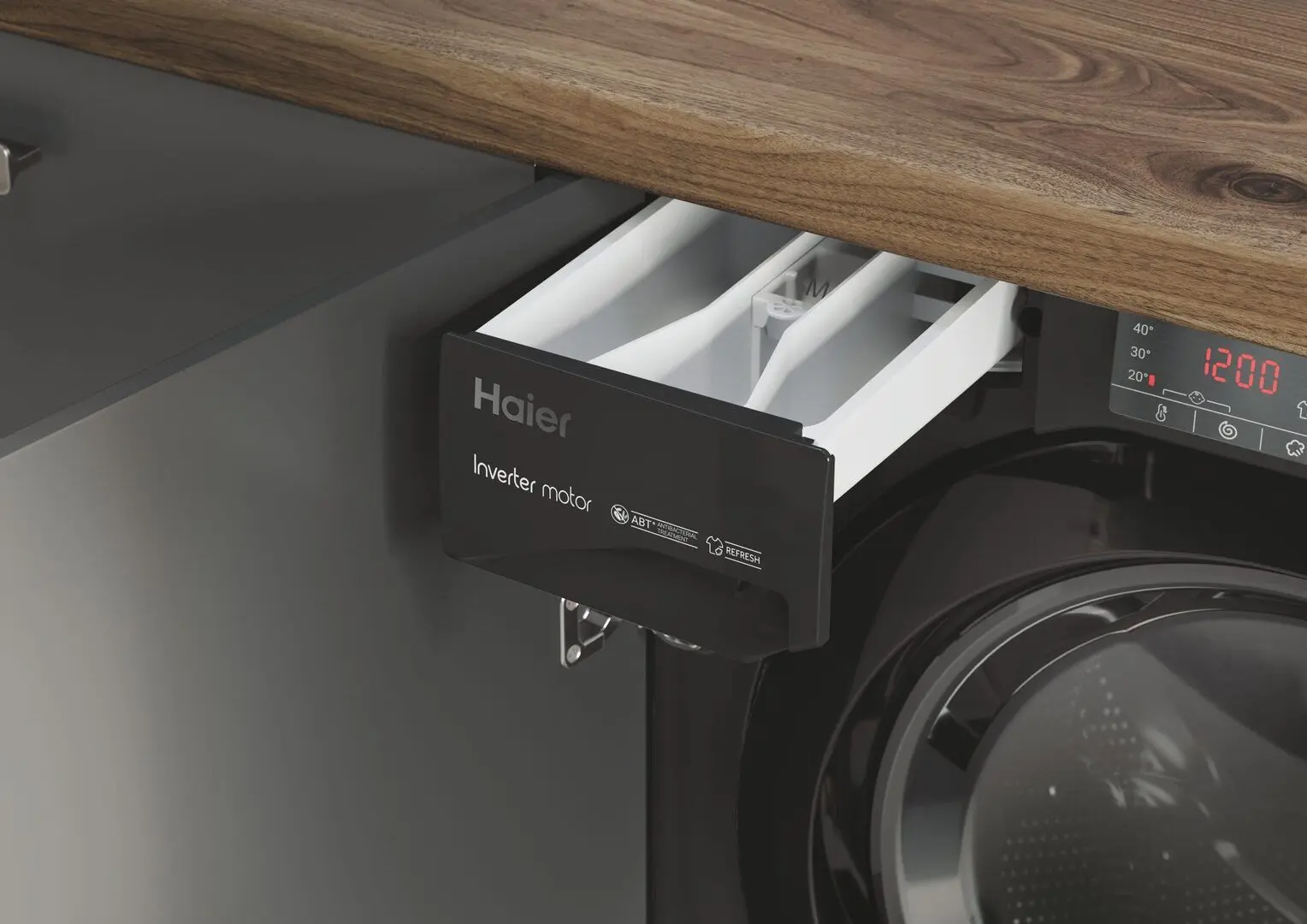 Masina de spalat Haier HWDQ90B416FWBB-S (Black)