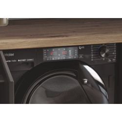 Встраиваемая стиральная машина Haier HWQ90B416FWBB-S (Black) Thumb