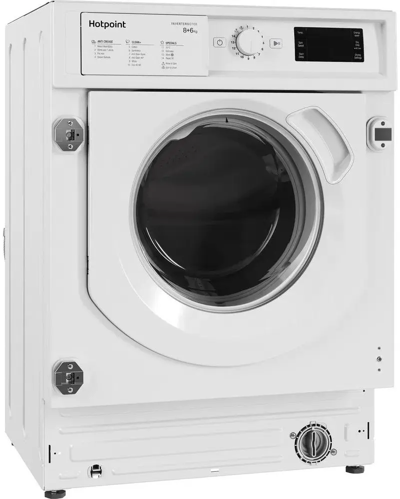 Встраиваемая стиральная машина с сушкой Hotpoint-Ariston BI WDHG 861484 EU (White) - 6