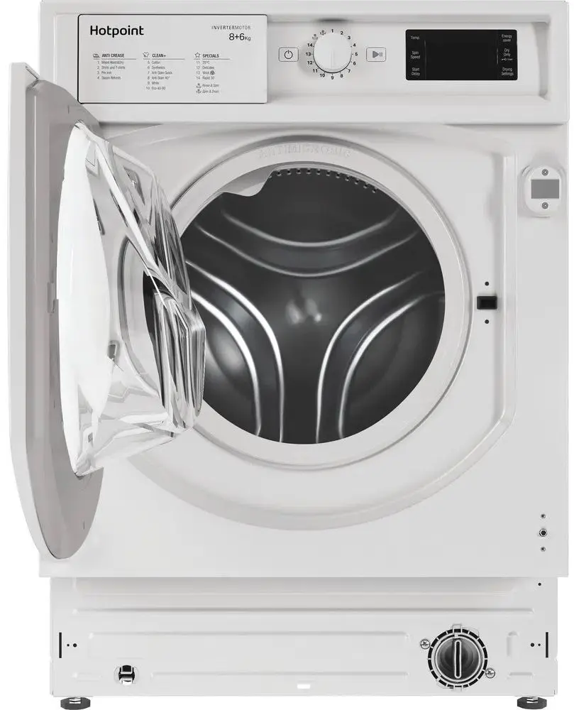 Встраиваемая стиральная машина с сушкой Hotpoint-Ariston BI WDHG 861484 EU (White) - 4