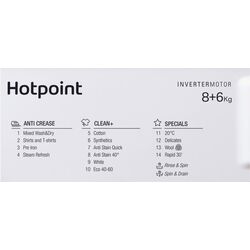Mașină de spălat cu uscător incorporabilă Hotpoint-Ariston BI WDHG 861485 EU (White) Thumb