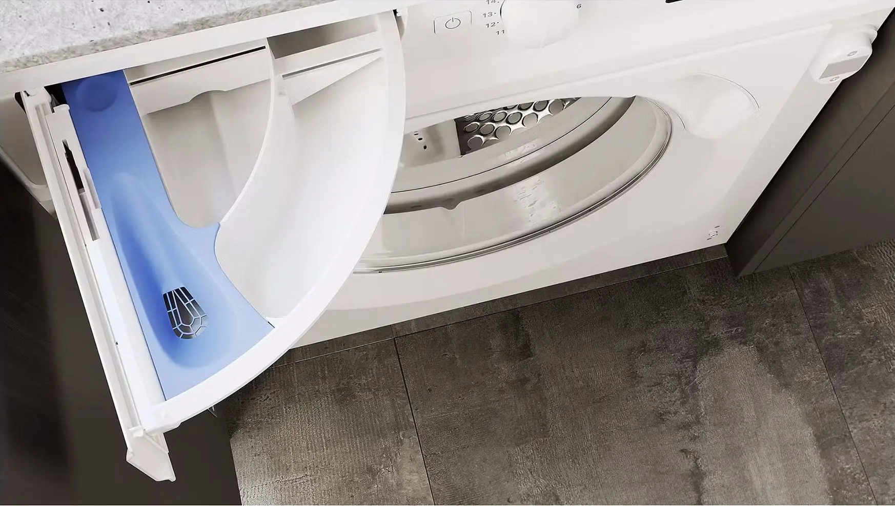 Mașină de spălat cu uscător incorporabilă Hotpoint-Ariston BI WDHG 861485 EU (White) - 8