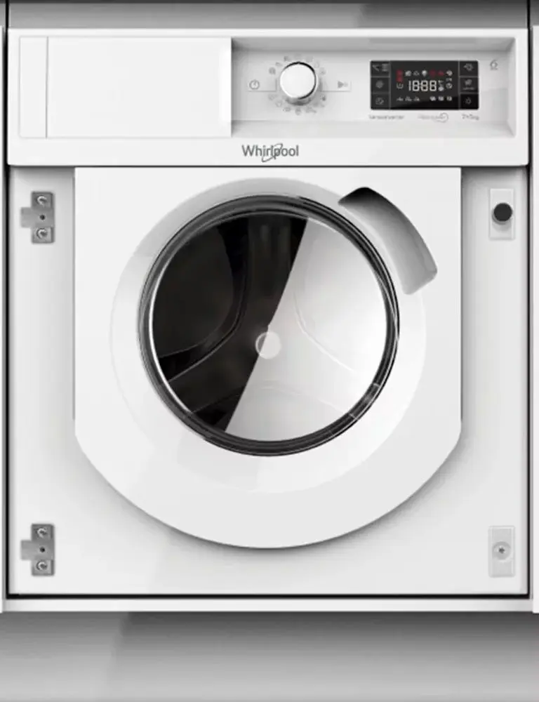 Masina de spalat cu uscator incorporabila Whirlpool BI WDWG 75148 EU (White)