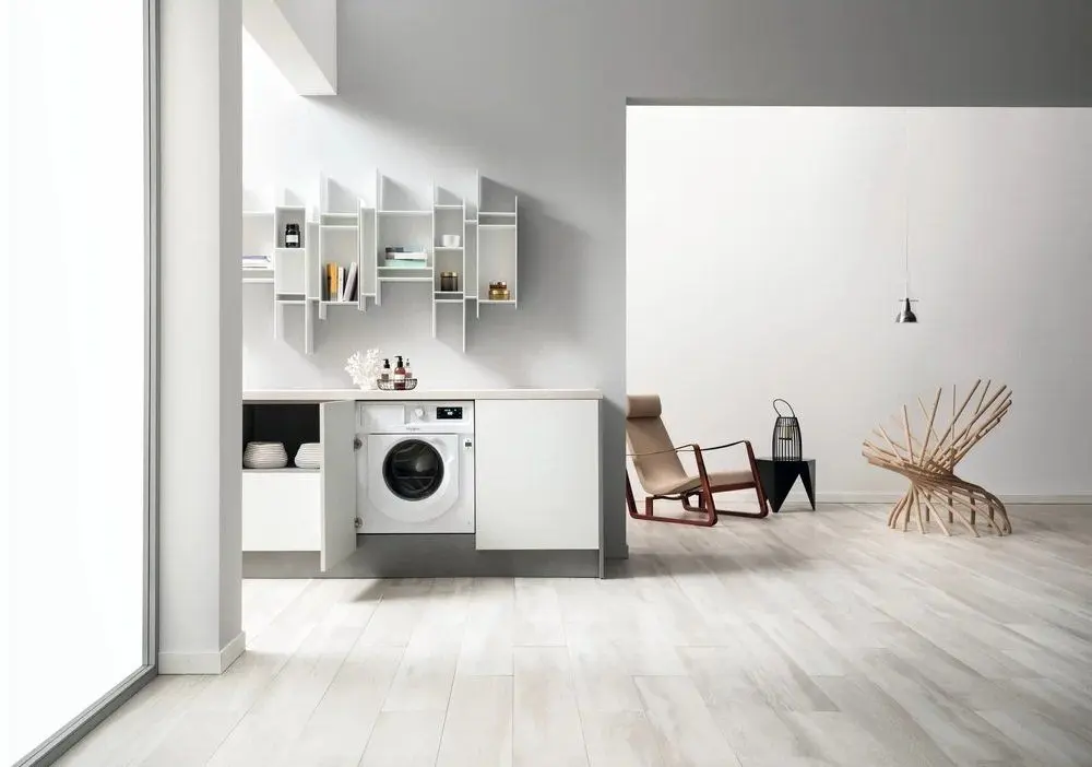 Masina de spalat cu uscator incorporabila Whirlpool BI WDWG 861484 EU (White)