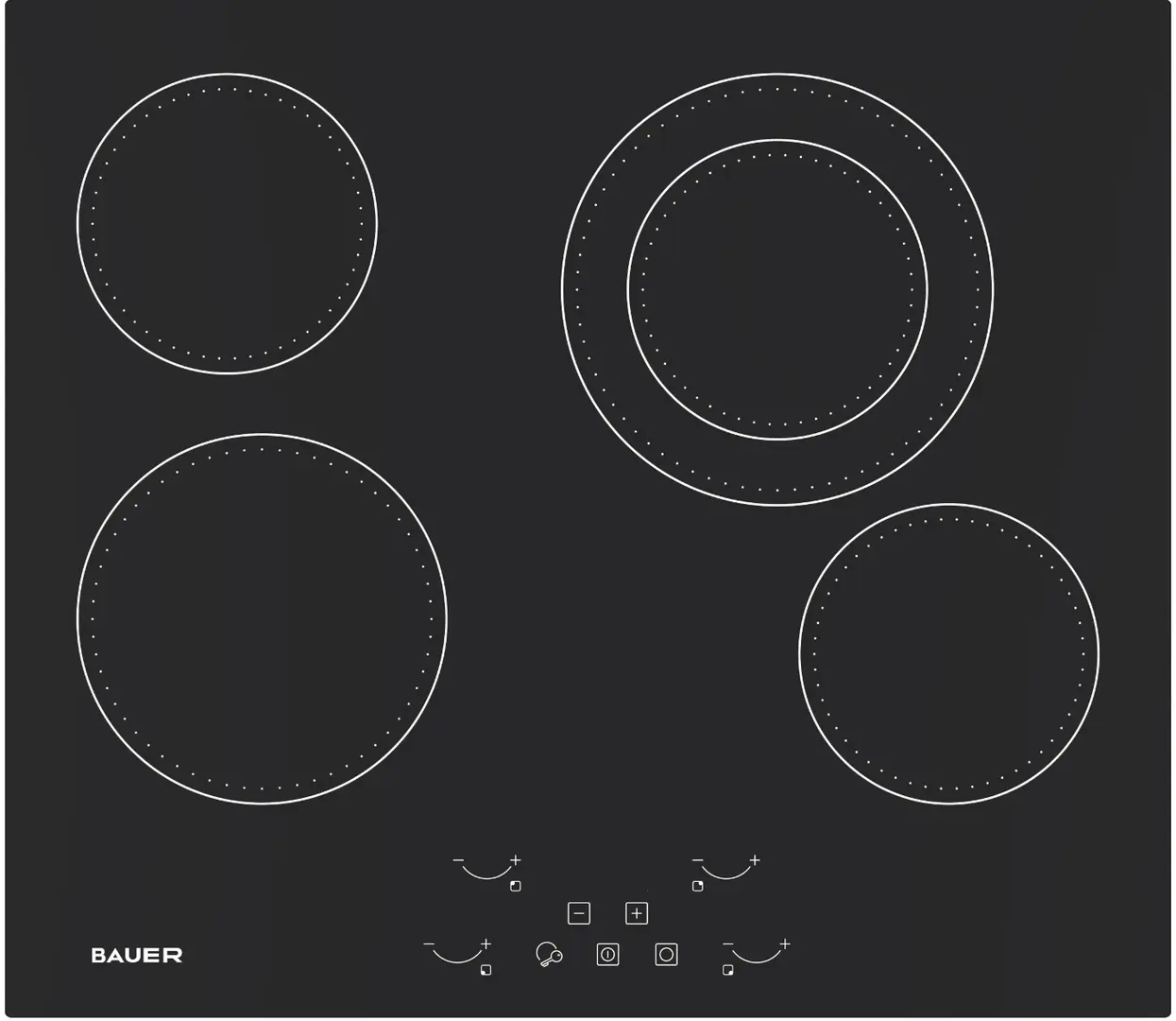 Встраиваемая индукционная варочная панель Bauer PR 6044ET-A3 (Black)