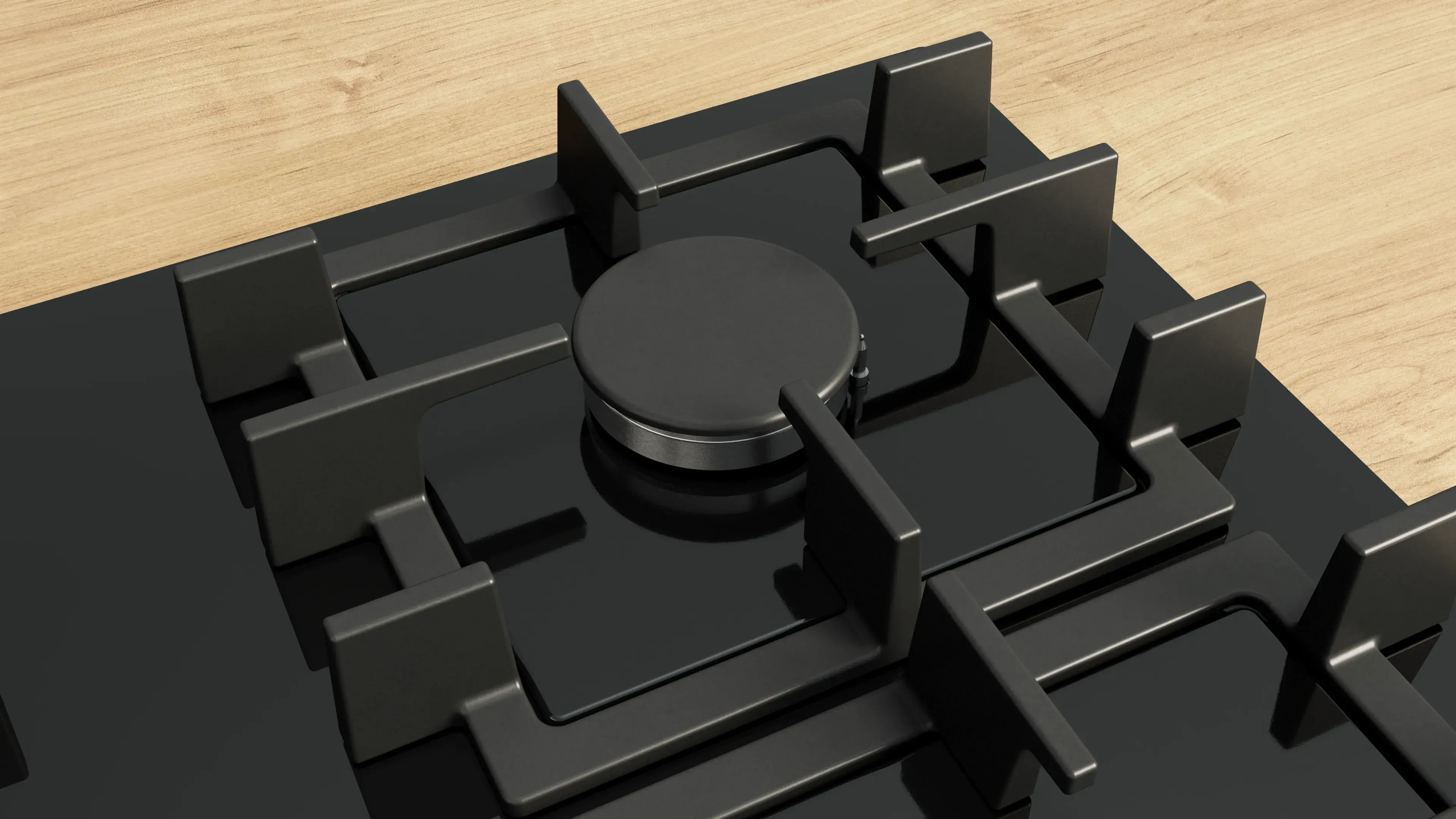 Plita incorporabila pe gaz Bosch PNN6B6K40 (Black)