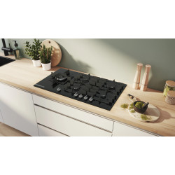 Встраиваемая газовая варочная панель Bosch PRS9A6H40 (Black) Thumb