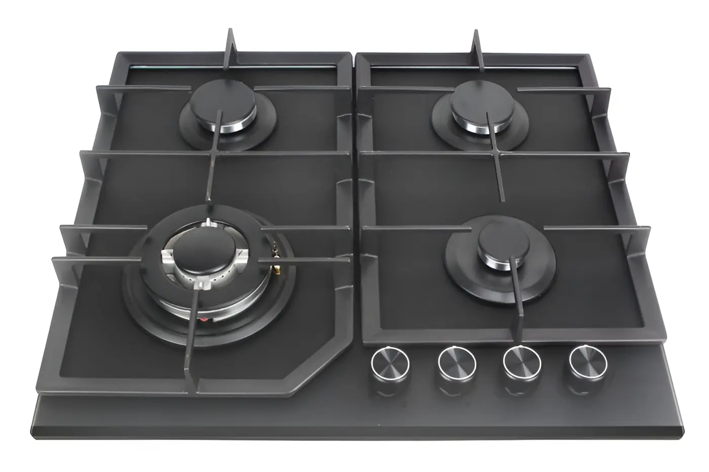 Plita incorporabila pe gaz Tornado H77-6004SR MATT GL BL (Black)