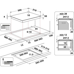 Plita incorporabila cu inductie Whirlpool WL B6860 NE/S (Silver Dawn) Thumb