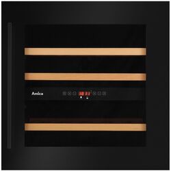 Vitrina de vinuri incorporabila Amica WCB2K60B36.1 (Black)