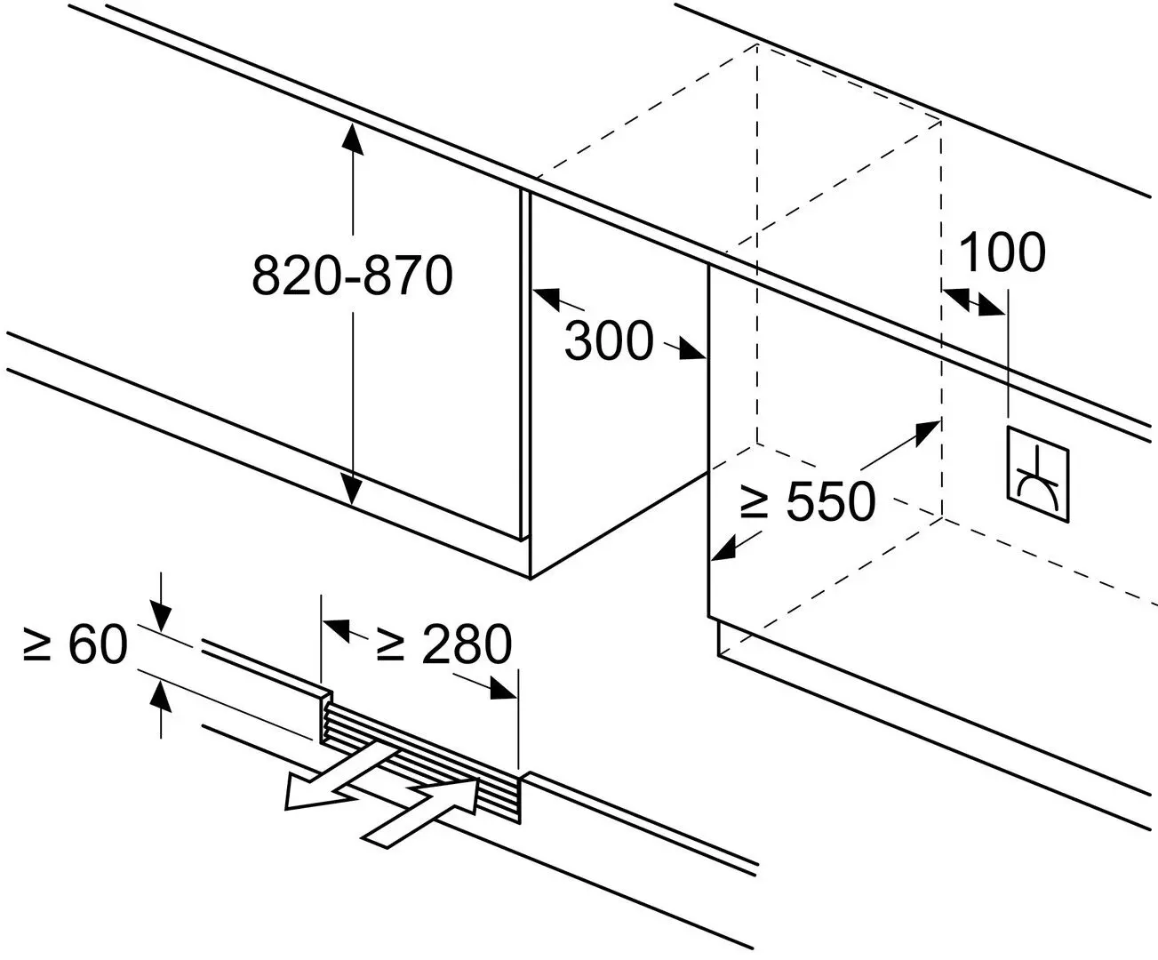 Vitrina de vinuri incorporabila Bosch KUW20VHF0 (Black)