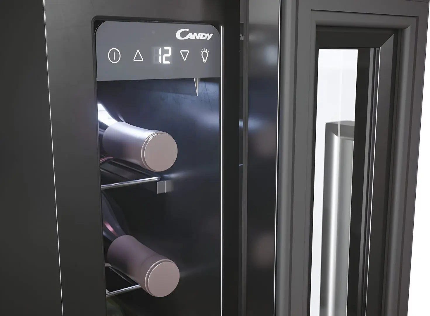 Vitrină de vinuri incorporabilă Candy DiVino CCVB 15/1 (Black)