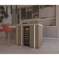 Vitrina de vinuri incorporabila Hoover HWCB 30/1 (Black) Thumb