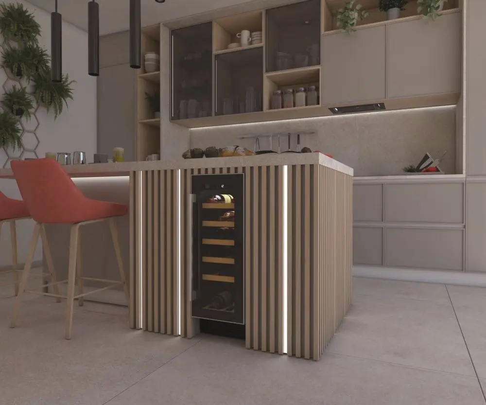 Vitrina de vinuri incorporabila Hoover HWCB 30/1 (Black)