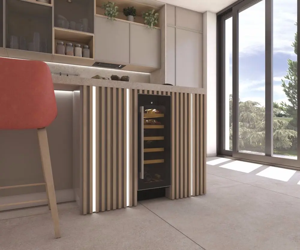 Vitrina de vinuri incorporabila Hoover HWCB 30/1 (Black)