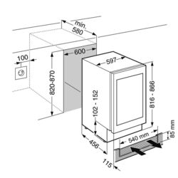 Встраиваемый винный шкаф Liebherr UWTgb 1682 (Black) Thumb
