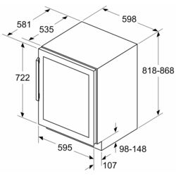 Встраиваемый винный шкаф Siemens iQ500 KU21WAHG0 (Black) Thumb