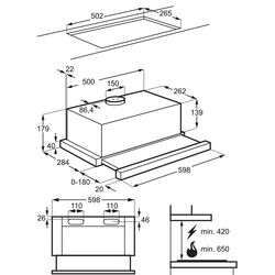 Hota incorporabila AEG DPB3632S (Grey) Thumb