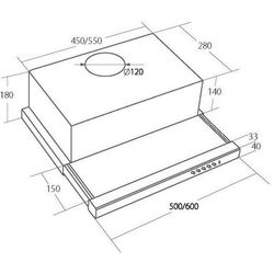 Hota icorporabila Akpo WK-7 Light 50 (Inox) Thumb
