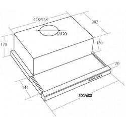 Встраиваемая вытяжка Akpo WK-7 Light Eco 60 (White) Thumb