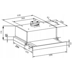 Встраиваемая вытяжка  Amica OTP5234W (White) Thumb